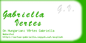 gabriella vertes business card