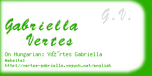 gabriella vertes business card